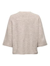 Only Carmakoma Simoni pullover knit 3/4 sleeve sand melange