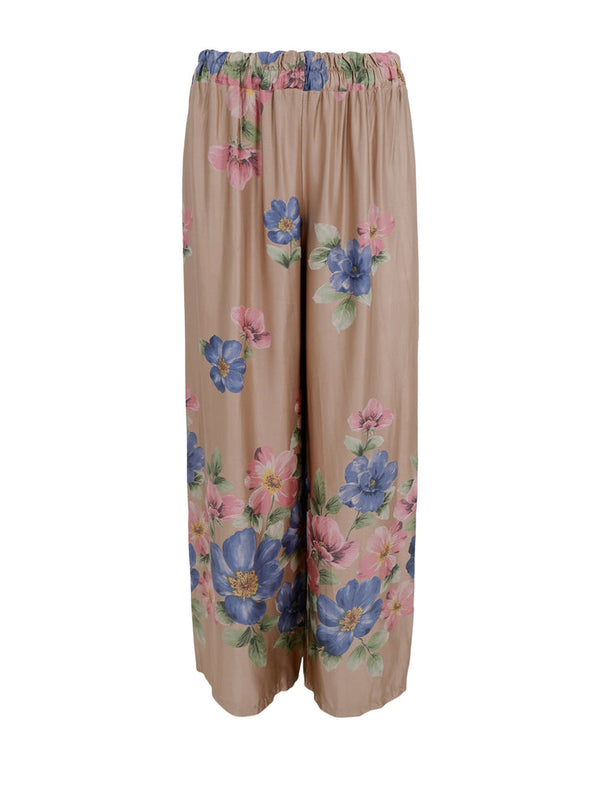 Black Colour  Emme flower pants frappe