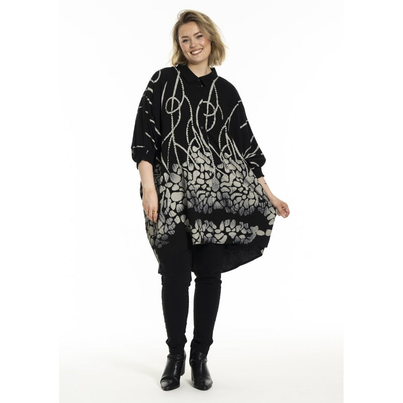 Gozzip Gerda oversized tunic black