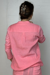 Gaspar Palermo blouse coral