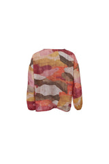 Black Colour Zella sheer blouse brunt wine