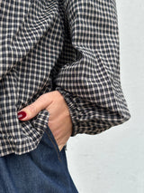 Gaspar Aarhus Check Shirt Black