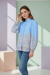 Ofelia Jannie shirt blue combi