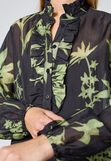 Love & Divine love1449 dress green leaf