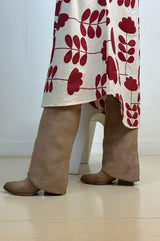 Mumbai print dress offwhite