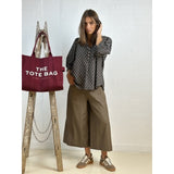 Gaspar  Tunø dot shirt dark grey/brown