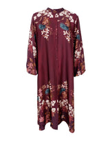 Black Colour Zendaya dress plum flower