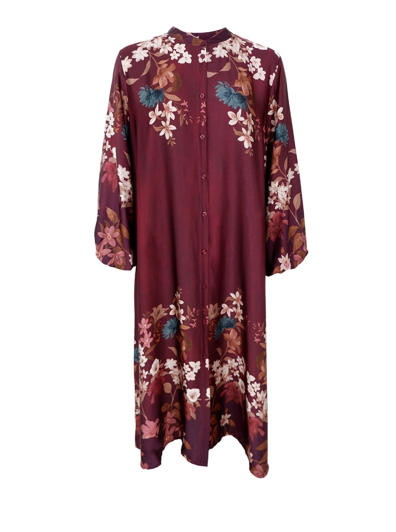 Black Colour Zendaya dress plum flower
