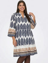 Only Carmakoma Havana dress cloud dancer