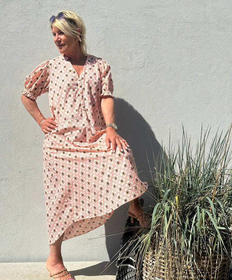Gaspar  Tunø Flower dress rose