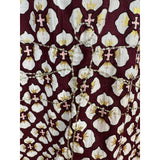 Gaspar Læsø flower shirt bordeaux