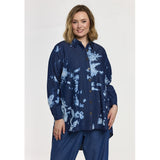 Gozzip Selma tunic printed denim blue