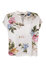 Black Colour Zalina blouse creme