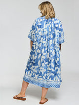 Gozzip joy dress blue/offwhite