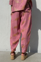 Gaspar Colorado jaquard pant rose