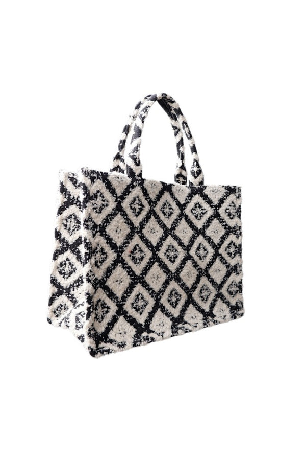 Black Colour Dex boucle bag argyle black