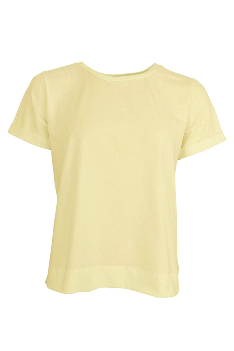 Black Colour May t-shirt pastel yellow