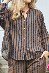 Black Colour Betsy shirt blouse espresso