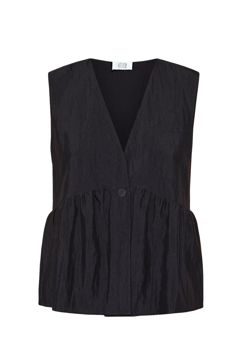 Love & Divine top/vest love1478 black