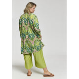 Gozzip Johanne shirt tunic green pink mix