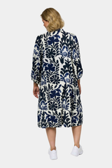 Gozzip Nelly dress blue print