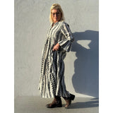 Gaspar Hawaii Jaquard dress black/offwhite