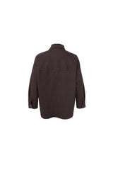 Black Colour Noemi shirt Jacket coffee