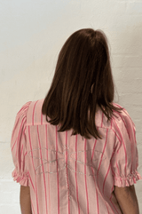 Gaspar Tunø stripe dress rose