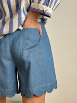 Gaspar Honolulu denim shorts light blue