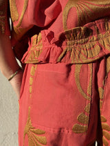 Gaspar Vigo jaquard coral