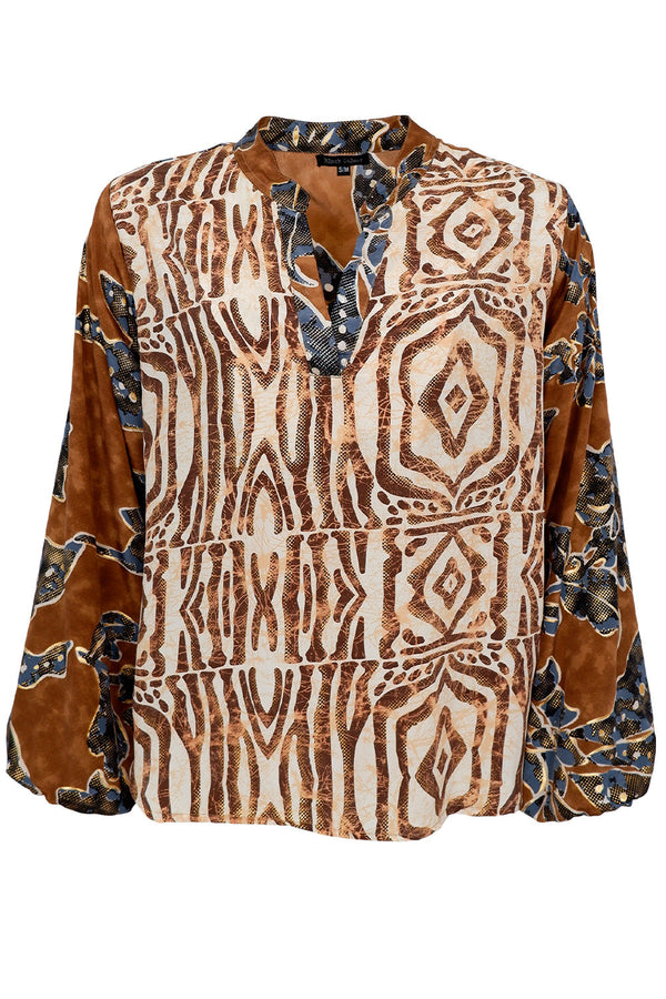 Black Colour Luna blouse lily blue