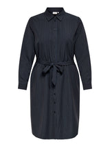 Only Carmakoma Kimmi shirt dress black/bluestripe