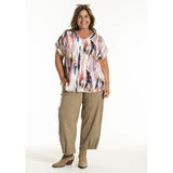 Gozzip Jean blouse multi colour