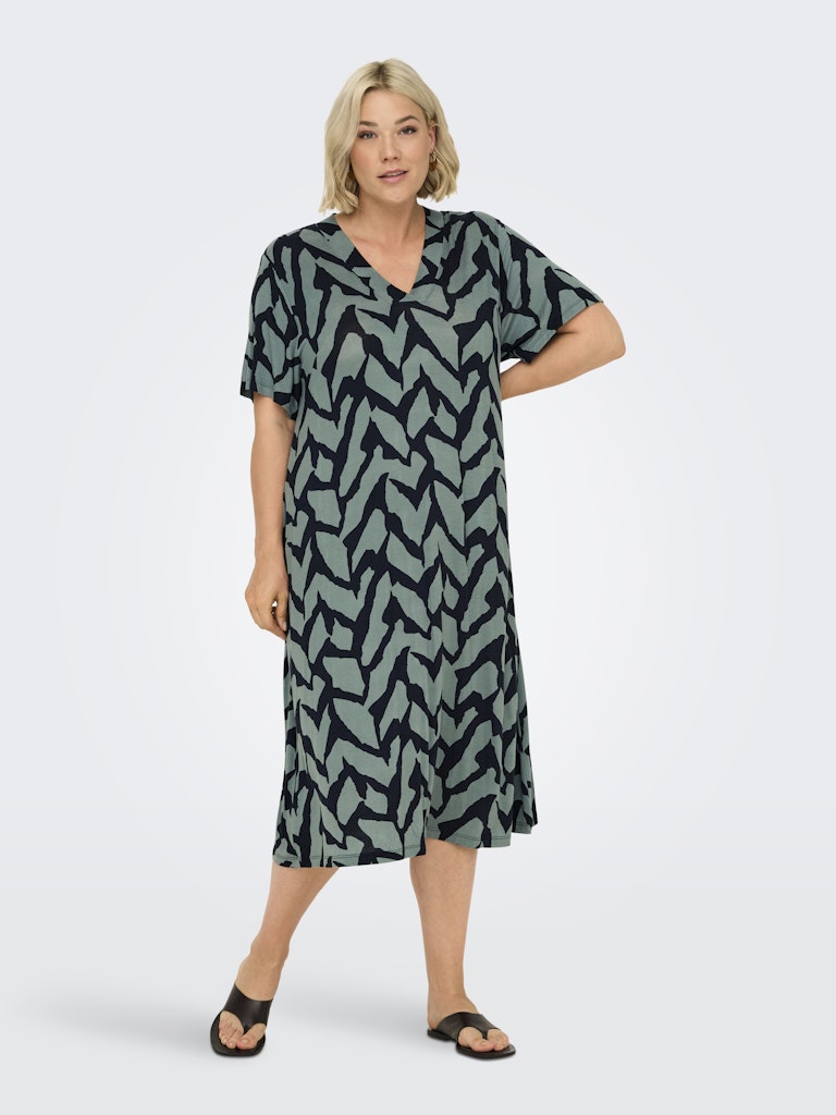 Only Carmakoma Fyrla Dress green/Black