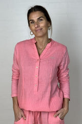 Gaspar Palermo blouse coral