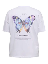 Only Carmakoma Vivvi life lovely t-shirt white