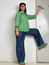 Gaspar Vigo Canvas Shirt Pistacho