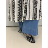 Gaspar Hawaii Jaquard dress black/offwhite