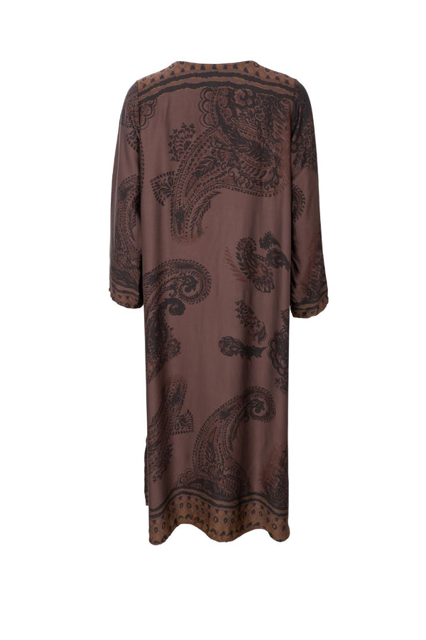 Black Colour Jasmine long dress Coffee