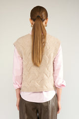 Nümph Almas knitted vest Sun kiss
