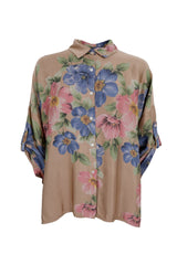 Black Colour Emme flower shirt frappe