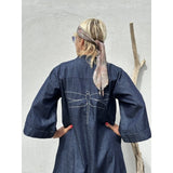 Gaspar Mumbai denim dress blue