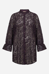 Wasabi Kila 4 lace tunic dress plum