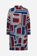 Wasabi Dress Natalie Bordeaux/Blue