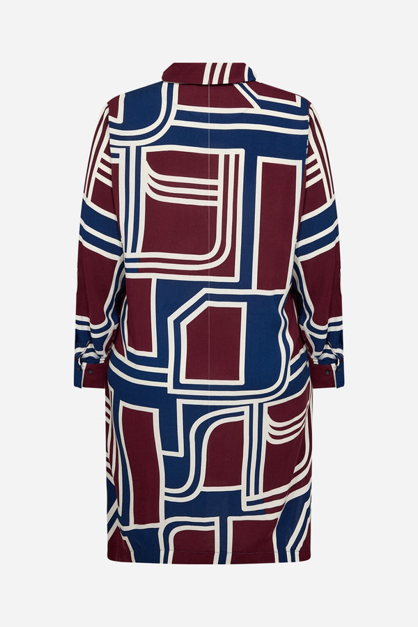 Wasabi Dress Natalie Bordeaux/Blue