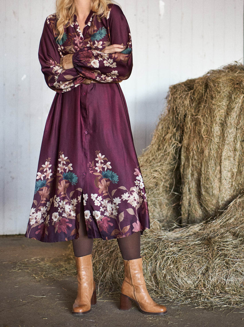 Black Colour Zendaya dress plum flower