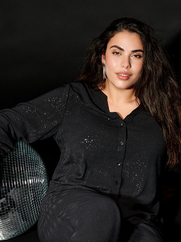 Only Carmakoma Josee Metta lifeshirt black