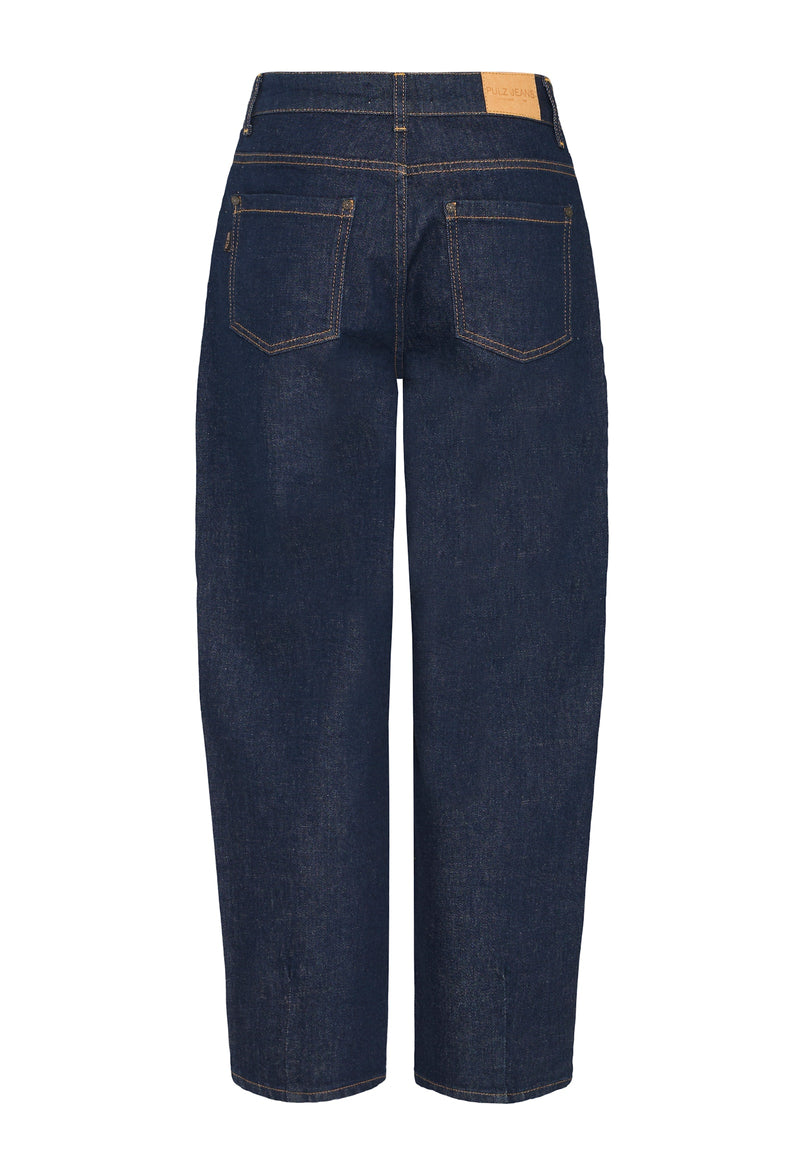 Pulz Lira jeans high waist ancle dark blue denim