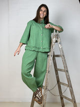 Gaspar Vigo Canvas Shirt Pistacho