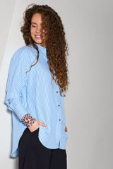 Black Colour Valentine shirt blue